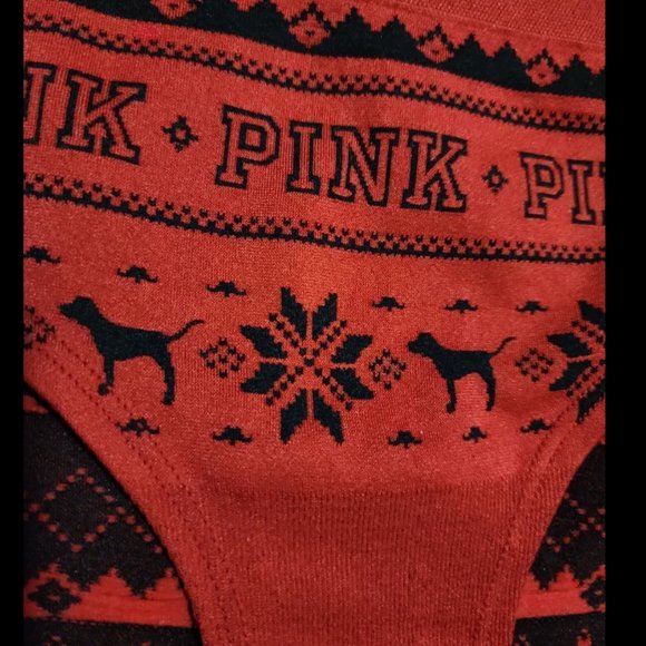 Bundle of 4 Fair Isle holiday panties PINK NWOT - Picture 3 of 4